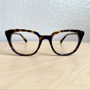 Warby Parker Chelsea cat eye tortoise glasses